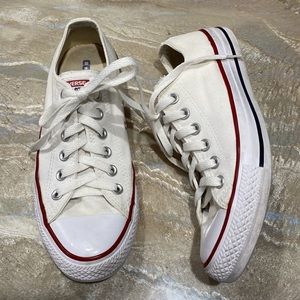 Converse All Star Low Tops Lace Up White Shoes